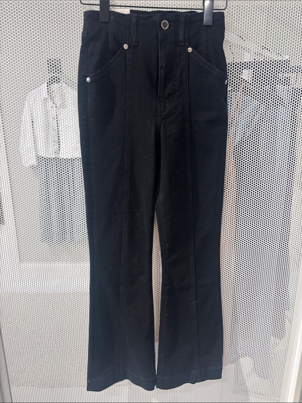 Veronica Beard Carson Flare Jeans in Onyx